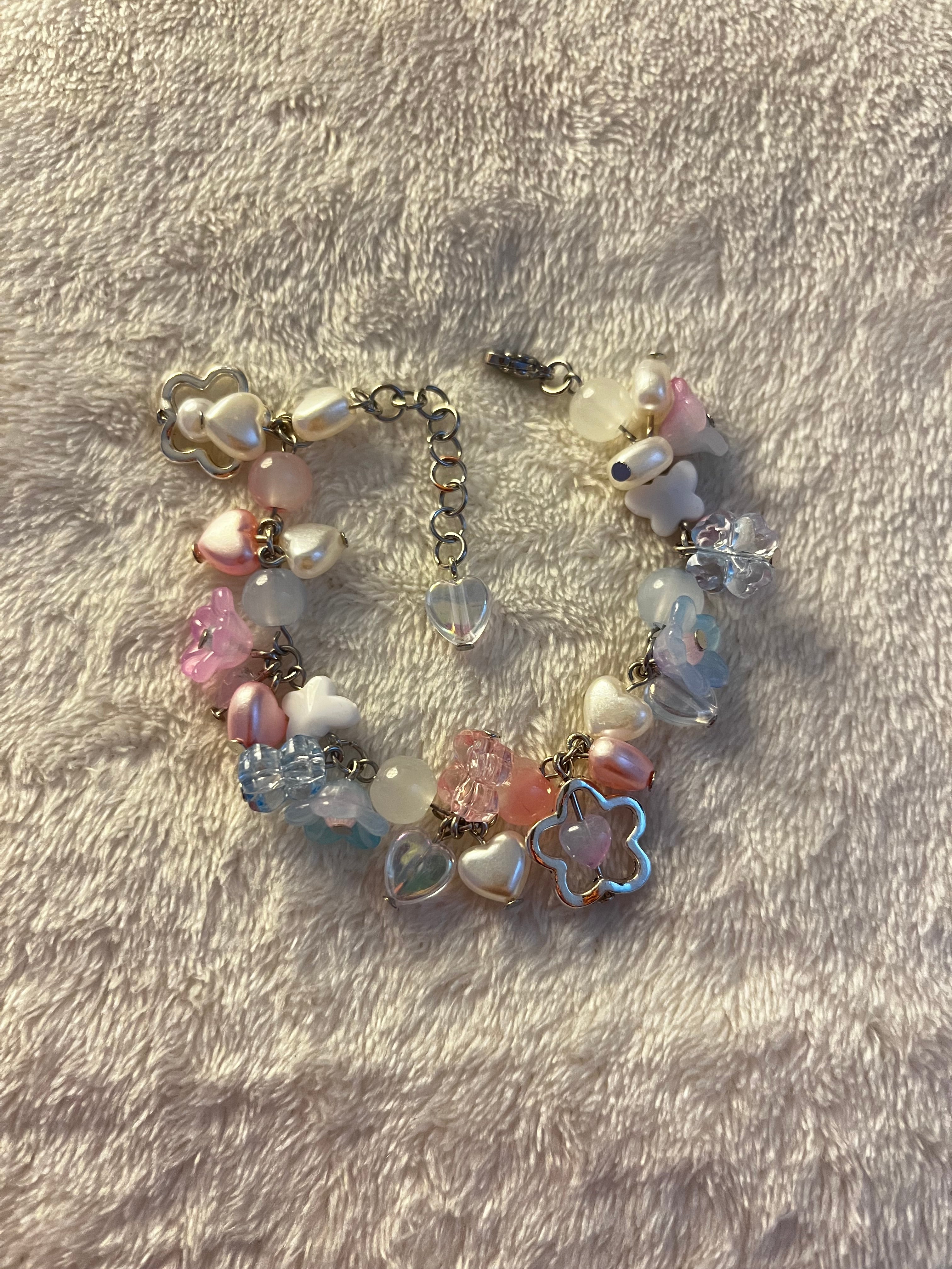 Cotton Candy Cluster Bracelet