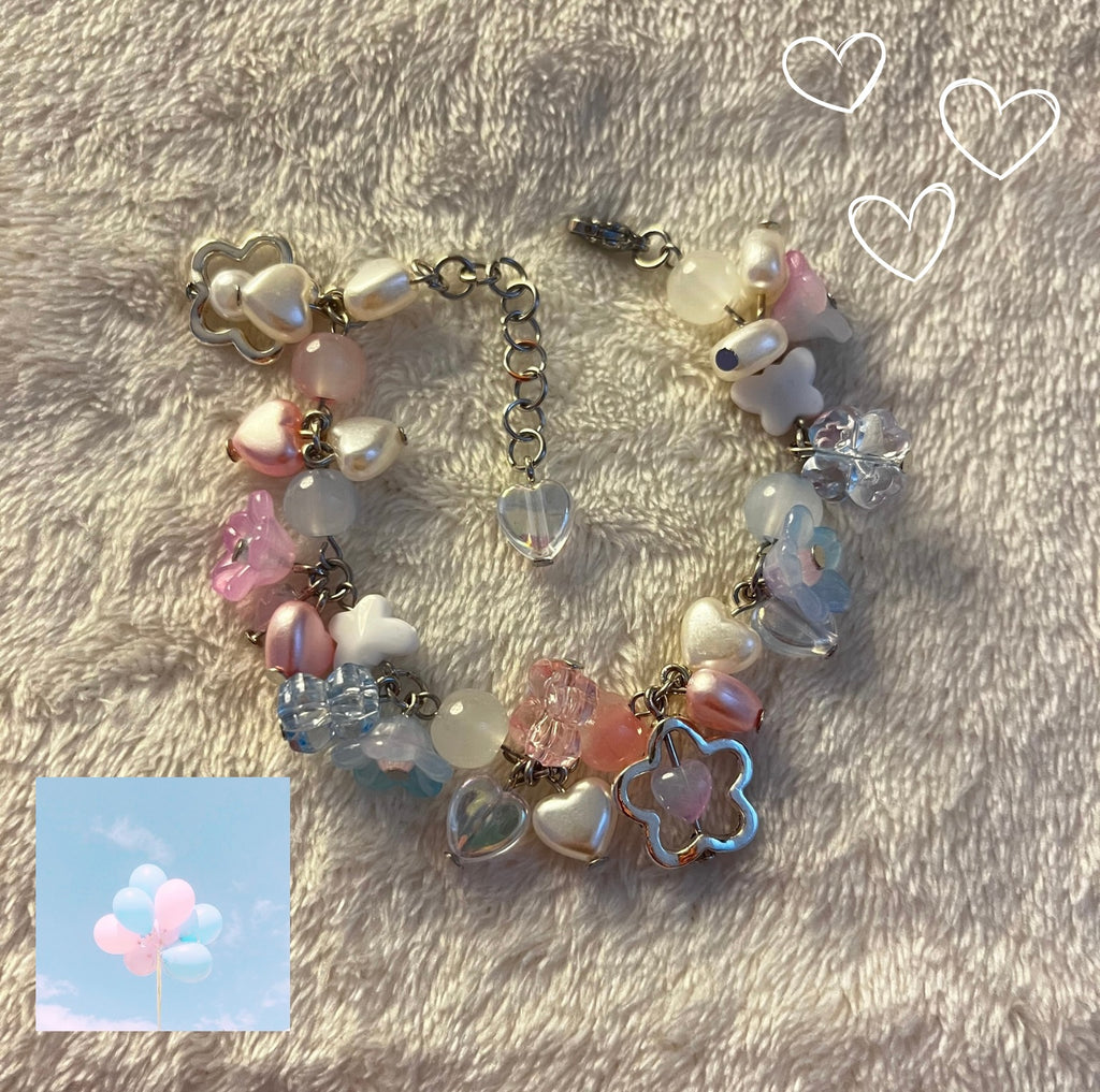Cotton Candy Cluster Bracelet